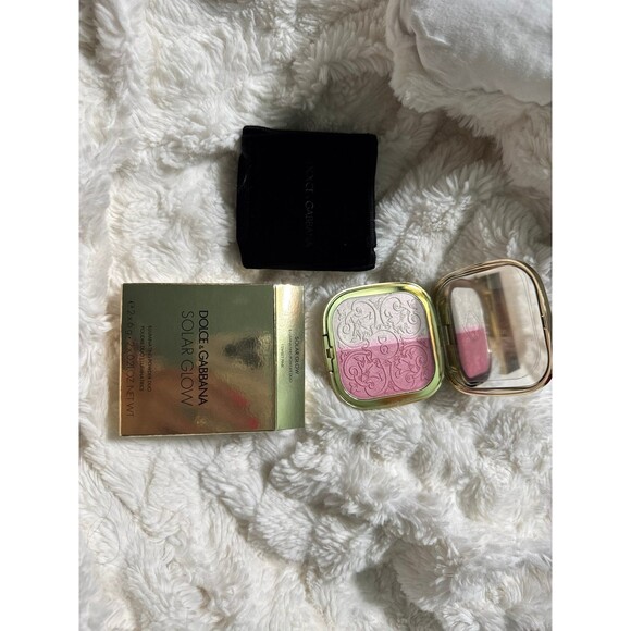 Dolce & Gabbana Illuminating Powder Duo Blush – Solar Glow 1 Sweet Pink – BNIB - Picture 1 of 7